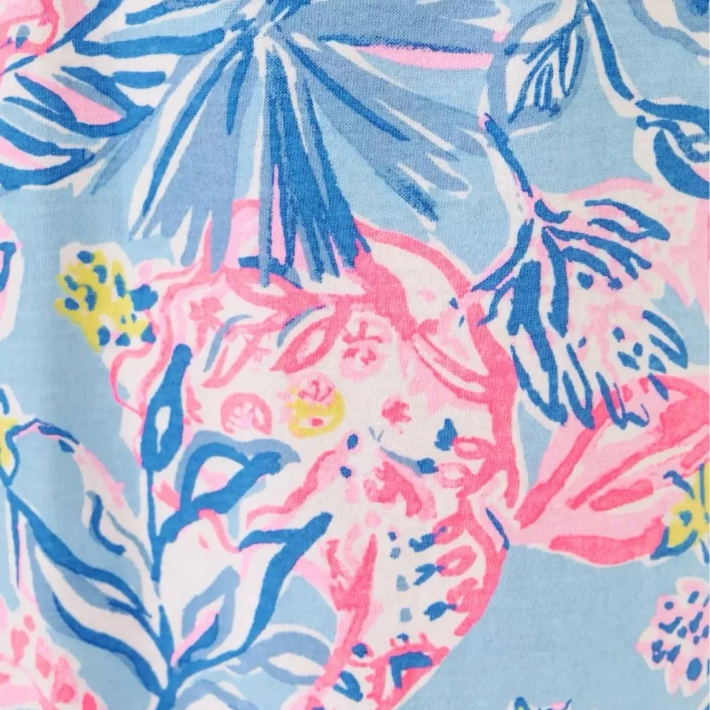 NWT Lilly Pulitzer Girls Mini Kyleigh Dress - Multi Elephant Splash XS